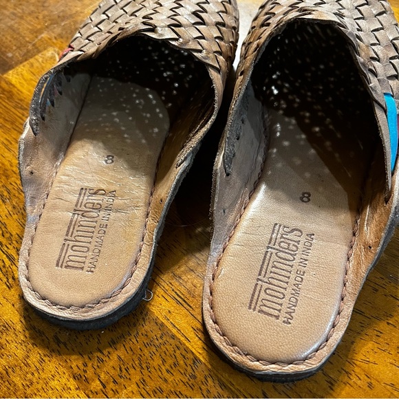 mohinders Woven Slide in Natural + Stripes - Picture 7 of 9